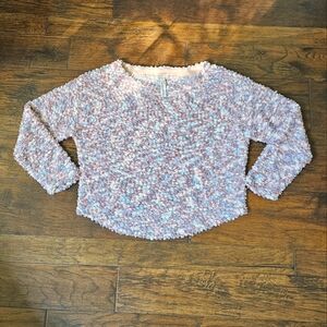 Anthropologie Bouclé Sweater Medium Pastel Multi